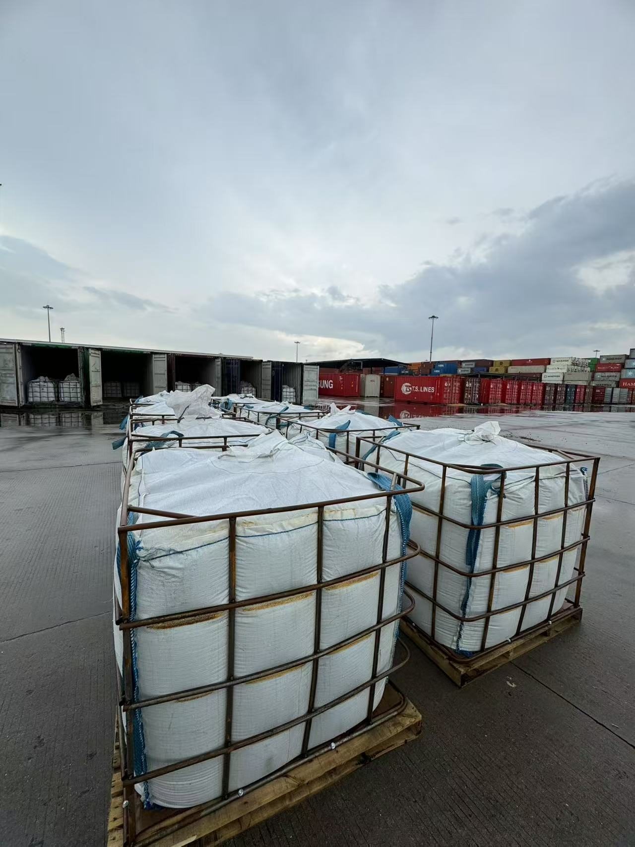Verified supply in an international container yard